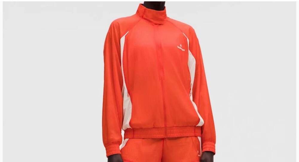 NWT Lululemon Licensed to Train Jacket Red Orange White XL